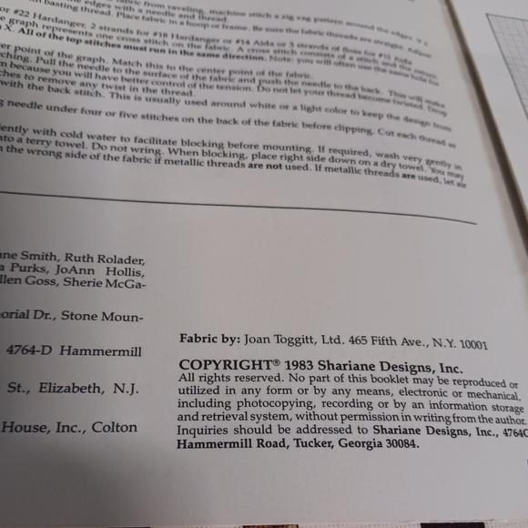 1983 ShariAne Designs Shell Fantasy Counted Cross Stitch Charts Only USA - Picture 3 of 16